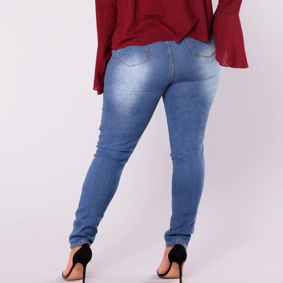 DISTRESSED SKINNY JEANS - Picture 6 of 7